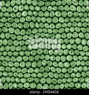 Tiny Minty Green Squiggly Swirly Spiral Circles Seamless Texture Pattern Stock Photo