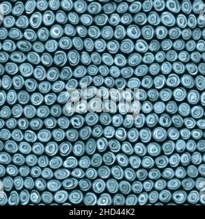 Tiny Turquoise Squiggly Swirly Spiral Circles Seamless Texture Pattern Stock Photo