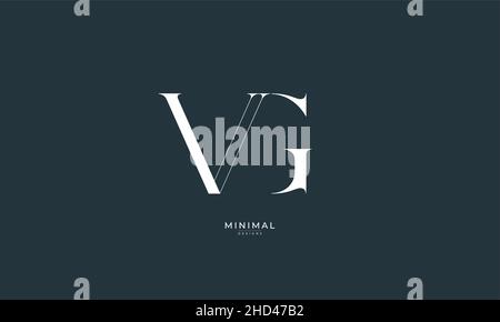 VG V G letter logo combination alphabet vector creative company icon ...