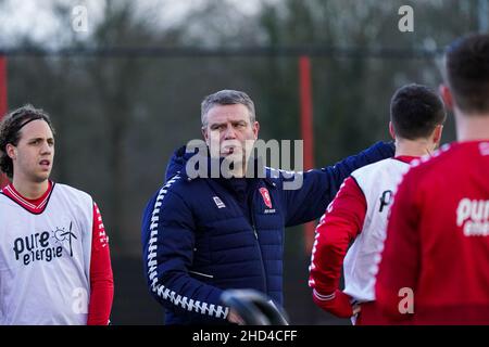 HENGELO, NETHERLANDS - JANUARY 3: assistant trainer Andries Ulderink of Twente Enschede FC during the First Training Session 2022 match between FC Twente and  at FBK Stadion on January 3, 2022 in Hengelo, Netherlands (Photo by Jeroen Meuwsen/Orange Pictures) Stock Photo