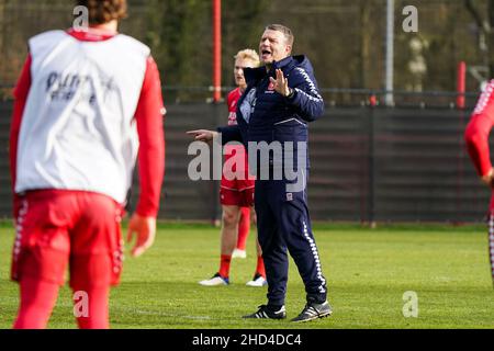 HENGELO, NETHERLANDS - JANUARY 3: assistant trainer Andries Ulderink of Twente Enschede FC during the First Training Session 2022 match between FC Twente and  at FBK Stadion on January 3, 2022 in Hengelo, Netherlands (Photo by Jeroen Meuwsen/Orange Pictures) Stock Photo