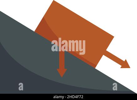Science angle object gravity icon, outline style Stock Vector Image ...