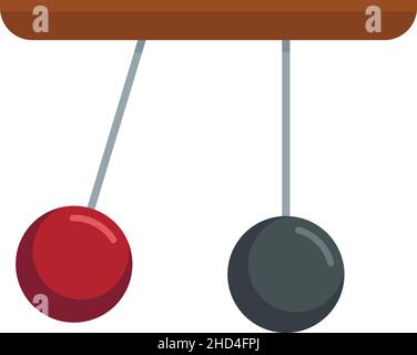 Gravity sphere stand icon. Flat illustration of gravity sphere stand vector icon isolated on white background Stock Vector