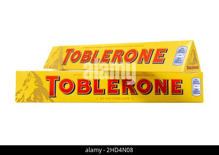 Toblerone Milk Chocolate Bar Stock Photo