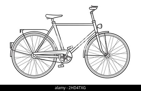 RISD Bike Drawing | Bicycle Sketch