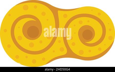 Sweden bakery icon. Flat illustration of Sweden bakery vector icon isolated on white background Stock Vector