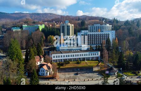 Sovata resort in Transylvania, Romania in the autumn Stock Photo