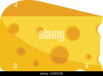 French cheese icon. Flat illustration of french cheese vector icon isolated on white background Stock Vector