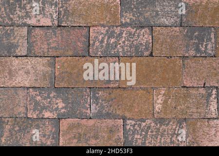 Up texture of different colored brick, great for background Stock Photo