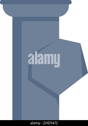 Spout gutter icon. Flat illustration of spout gutter vector icon for ...