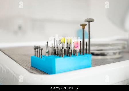 Variety of professional dental equipment Stock Photo