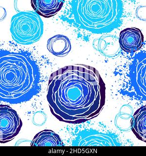 Seamless abstract background from circles. Vector illustration Stock Vector