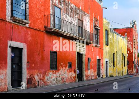 Old houses, Centro, Merida Mexico Stock Photo