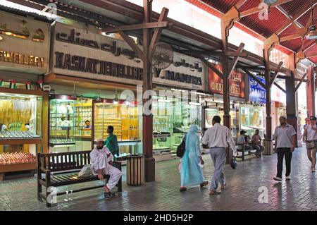 Diera Gold Souk, Deira, Dubai, United Arab Emirates Stock Photo