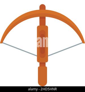 Safari crossbow icon. Flat illustration of safari crossbow vector icon isolated on white background Stock Vector