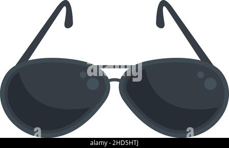 Hunter sunglasses icon. Flat illustration of hunter sunglasses vector icon isolated on white background Stock Vector