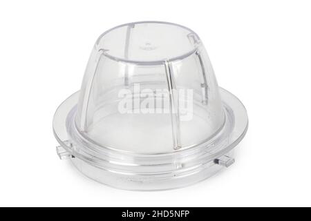 Electric blender coffee grinder bowl, kitchen equipment isolated on white background. High resolution photo. Full depth of field. Stock Photo