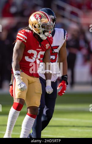 San Francisco 49ers linebacker Marcell Harris (36) against the Seattle  Seahawks during an NFL football game in Santa Clara, Calif., Sunday, Oct.  3, 2021. (AP Photo/Tony Avelar Stock Photo - Alamy