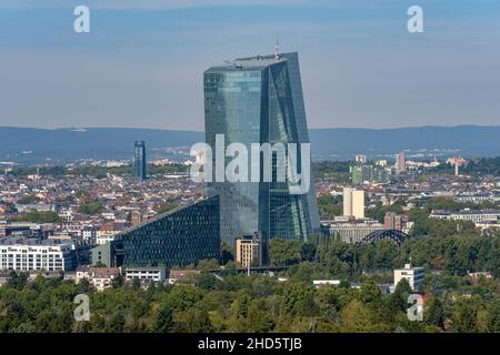 View of the headquarter of the European Central Bank in Frankfurt, Germany Stock Photo