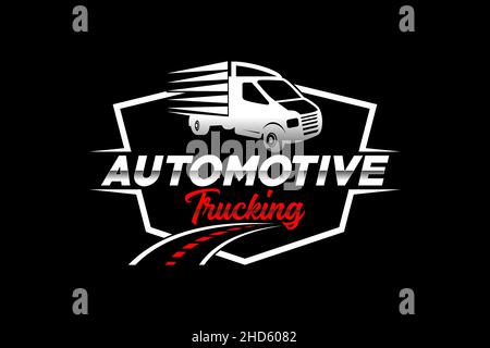Truck silhouette abstract logo template vector. suitable for cargo logo ...
