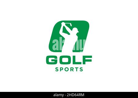 Alphabet letter icon logo Q for Golf logo design vector template, Vector label of golf, Logo of golf championship, illustration, Creative icon, design Stock Vector