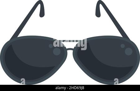 Hunter sunglasses icon. Flat illustration of hunter sunglasses vector icon isolated on white background Stock Vector