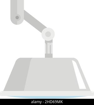 Room surgical light icon. Flat illustration of room surgical light vector icon isolated on white background Stock Vector