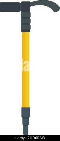 Industrial climber axe icon. Flat illustration of industrial climber axe vector icon isolated on white background Stock Vector