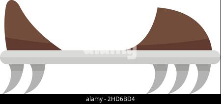 Industrial climber spikes icon. Flat illustration of industrial climber spikes vector icon isolated on white background Stock Vector