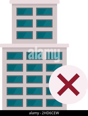 Broken building monochrome flat vector object Stock Vector Image & Art ...