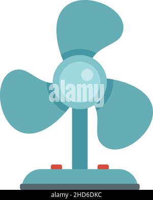 Room service fan icon. Flat illustration of room service fan vector icon isolated on white background Stock Vector