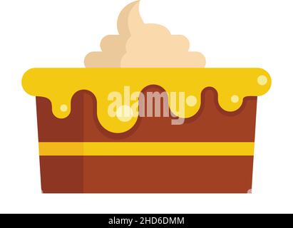 Room service birthday cake icon, outline style Stock Vector Image & Art ...