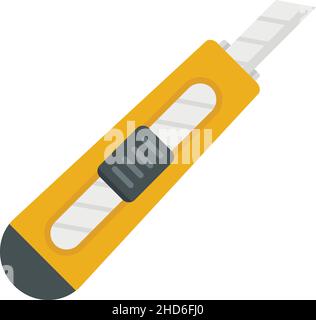 Cutter tool icon. Flat illustration of cutter tool vector icon isolated on white background Stock Vector