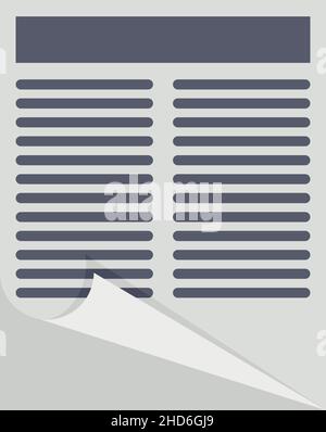 Pr specialist documents icon. Flat illustration of pr specialist documents vector icon isolated on white background Stock Vector