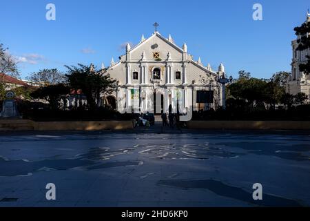 Vigan Cathedral - Metropolitan Cathedral of the Conversion of St. Paul, Vigan City, Philippines Stock Photo