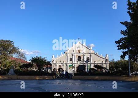 Vigan Cathedral - Metropolitan Cathedral of the Conversion of St. Paul, Vigan City, Philippines Stock Photo