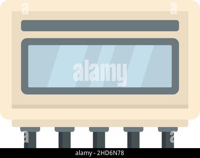 Electric utilities icon. Flat illustration of electric utilities vector icon isolated on white background Stock Vector