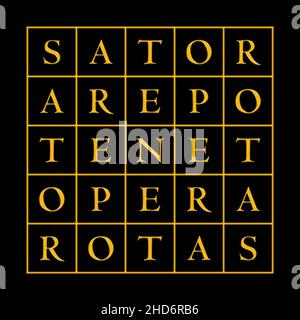 Sator square hi-res stock photography and images - Alamy