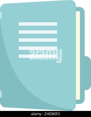 Investigator folder icon. Flat illustration of investigator folder ...
