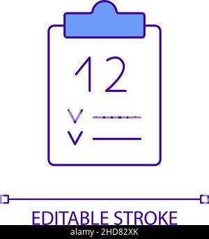 Twelve step program RGB color icon Stock Vector