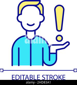 Consultant RGB color icon Stock Vector