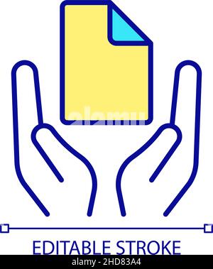 Data backup RGB color icon Stock Vector