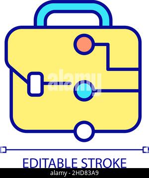 Device repair service for business RGB color icon Stock Vector