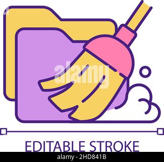 AB testing RGB color icon Stock Vector