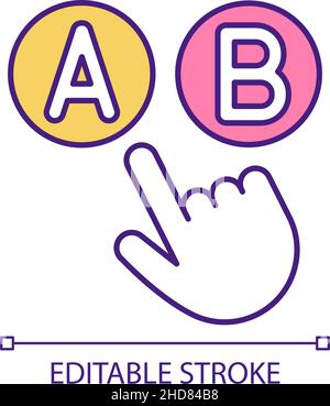 Testing customer behavior concept icon Stock Vector Image & Art - Alamy