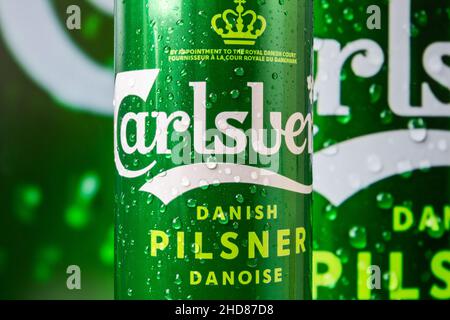 Carlsberg Beer Label Stock Photo