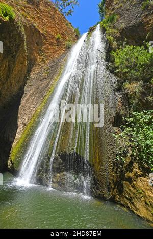 HaTanur waterfall in the Galilee in northern Israel Stock Photo
