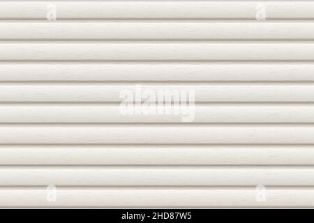 White plastic, metal or wooden seamless siding texture. Pattern of building cladding. Abstract vector pattern with texture. Horizontal wall decor for Stock Vector