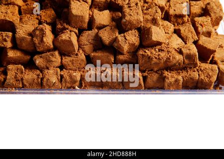 Turkish delight with cocoa powder Stock Photo