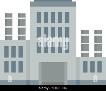 Recycle factory icon. Flat illustration of recycle factory vector icon isolated on white background Stock Vector